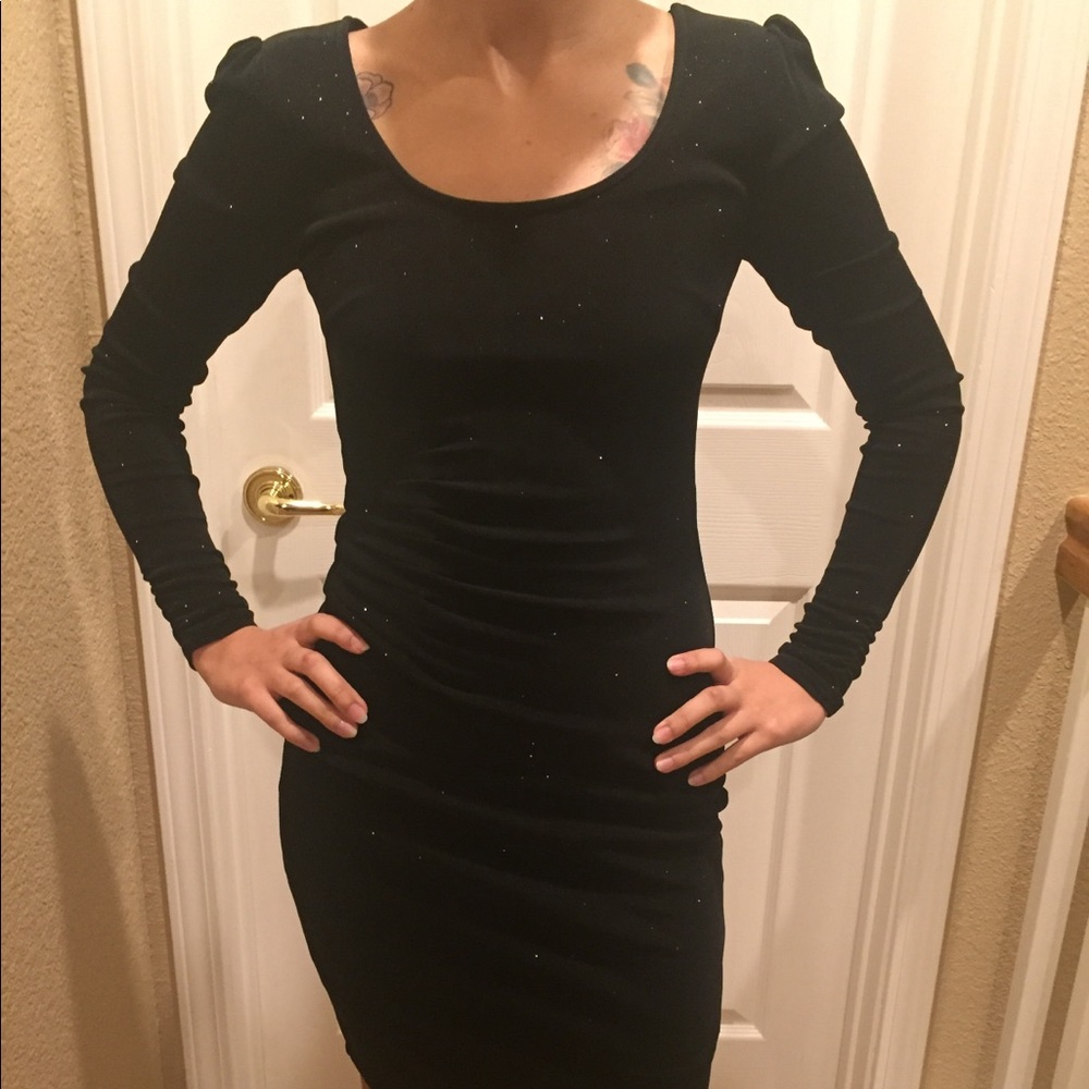 Guess Black Sparkle Dress